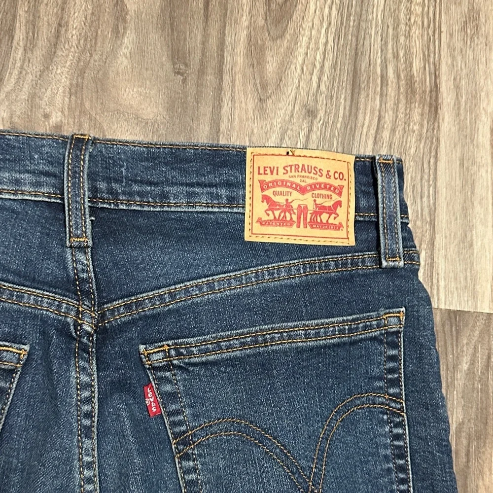 Signature by Levi Strauss Dark Blue Straight Jeans